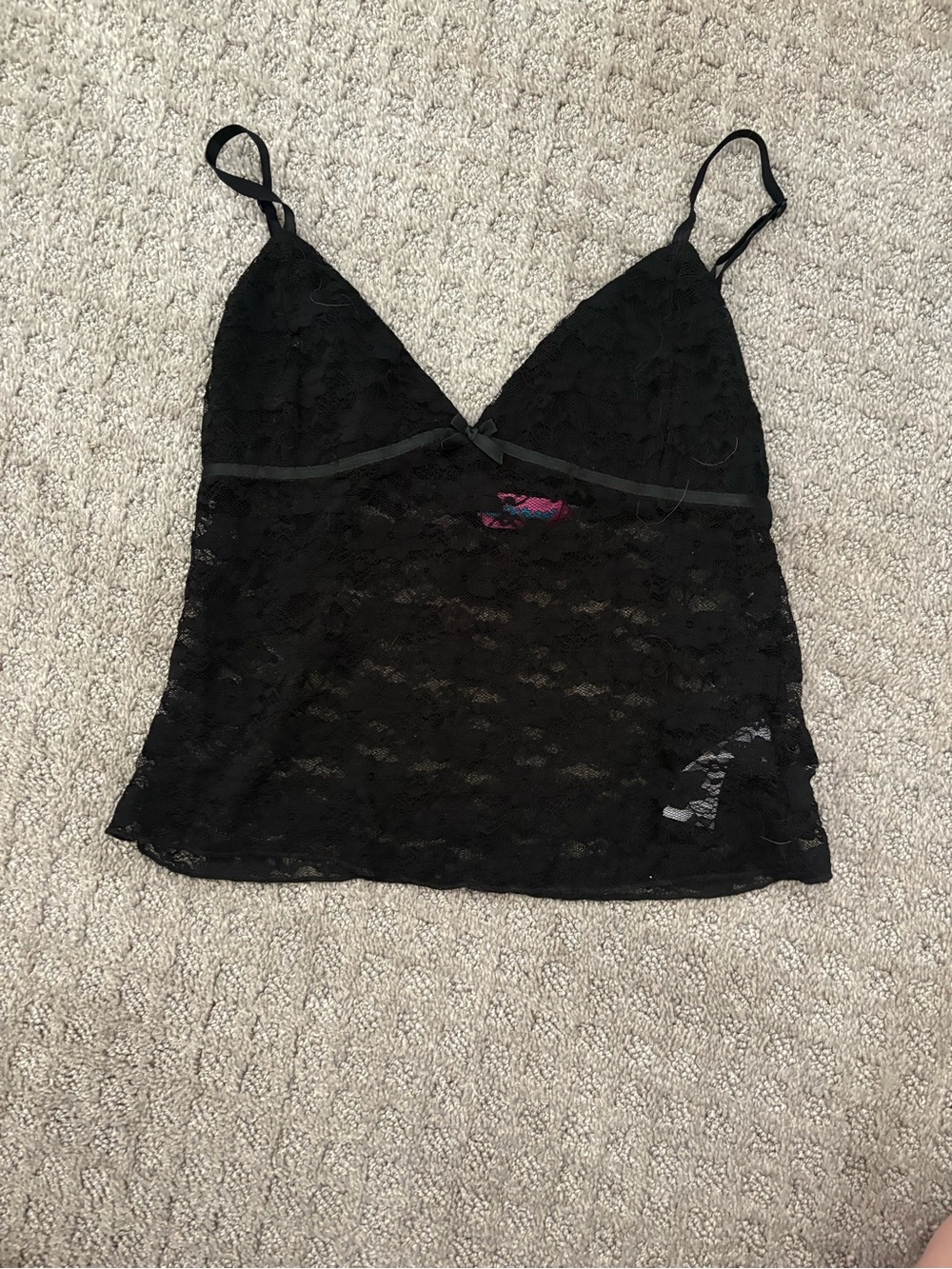 Edikted Black Lace Camisole Top